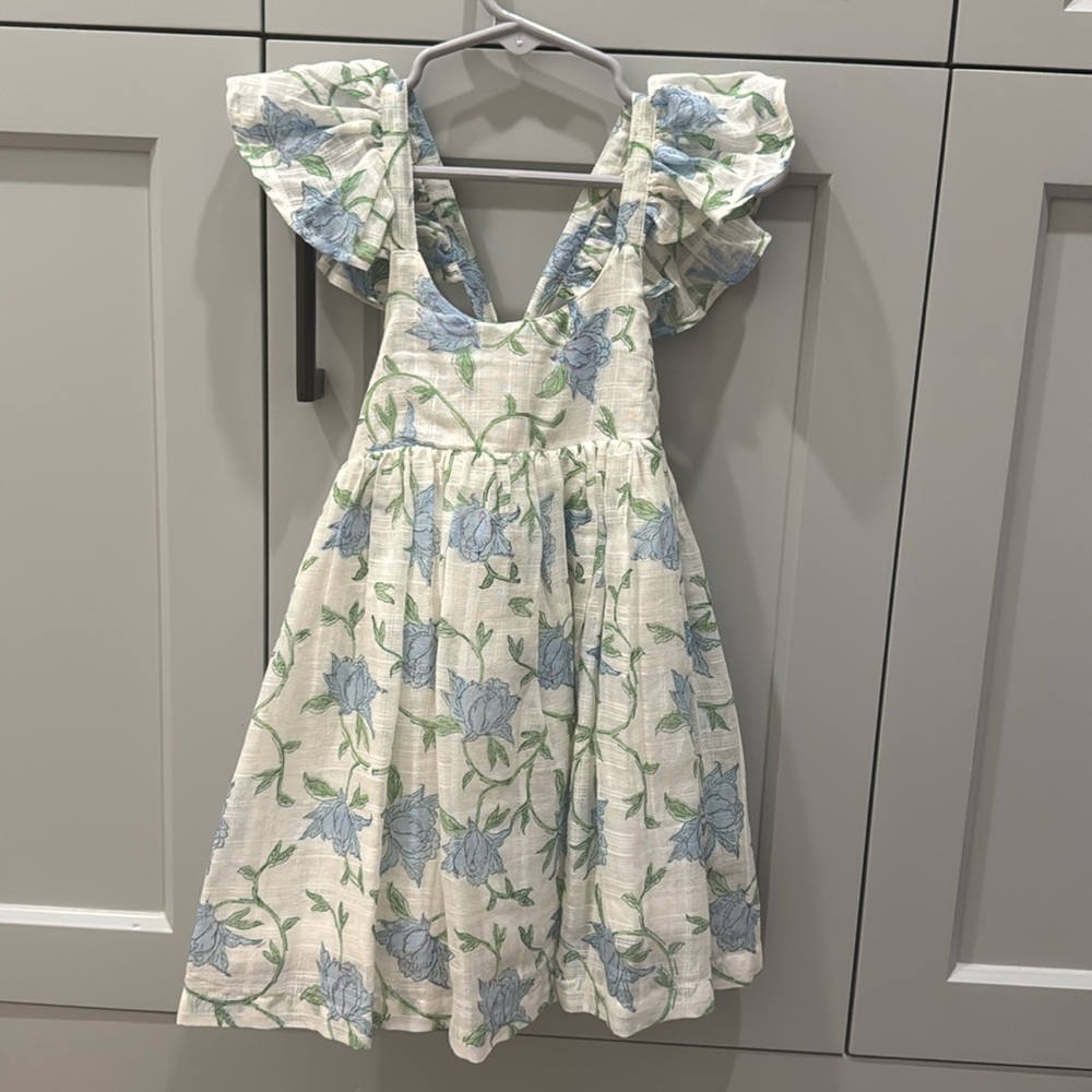 Little Paisley People blue floral dress NWT